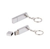 Флеш-карта USB 16GB "Брусок", цвет серебряный