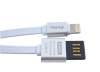Кабель USB 2.0 - Apple iPhone/iPod/iPad 8pin, 2.1A, реверс., плоский, Partner
