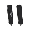 Автомобильное зарядное устройство "Slam" с 2-мя разъёмами USB с покрытием SOFT TOUCH