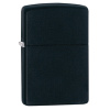 Зажигалка ZIPPO Classic с покрытием Black Matte, чёрная матовая