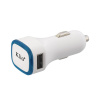 Автомобильное зарядное устройство TWINPOWER с 2-мя разъёмами USB, цвет белый с синим