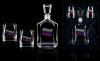 Подарочный набор стаканов для виски с штофом  «ФЛАГ РОССИИ»