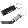 USB-Flash накопитель - брелок (флешка) "Leather Magnet" в металлическом корпусе, 4 Gb