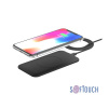 Настольное беспроводное зарядное устройство "Slim SOFTTOUCH", цвет чёрный