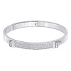 Браслет жесткий Distinct Bangle, c кристаллами Swarovski, размер М