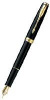 Перьевая ручка Parker Sonnet F530, цвет: LaqBlack GT, перо: F