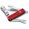 Нож-брелок VICTORINOX NailClip 580, 65 мм, 8 функций, красный