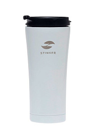 Термокружка, STINGER HY-VF143, 450 мл, цвет чёрный (Белый)