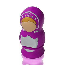 Флешка PVC024 "Матрешка" (цвет.) с чипом 4 гб. USB 2.0 (фиолетовый)