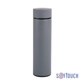 Термос "Бостон" 500 мл с индикацией температуры, soft touch (Серый)