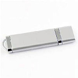 Корпус USB-Flash накопитель (флешка) "LIGHT - New",  4 GB пластиковый корпус, алюминиевые вставки. С