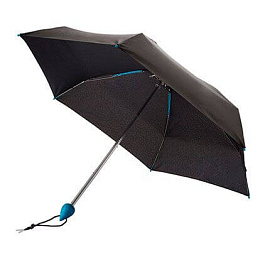 Зонт складной карманный Droplet 19, 5" (Синий; Чёрный)