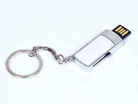 Флешка прямоугольной формы. 64 Гб., USB2.0 (Белый)