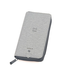 Кошелек с аккумулятором Power Bank 4 000 mAh PIERRE CARDIN, цвет чёрный (Серый)