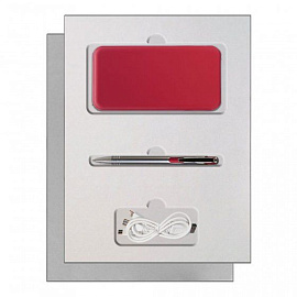 Подарочный набор Portobello Grand: Power Bank и ручка (Красный)