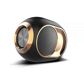 Беспроводная bluetooth колонка Bitto с bass усилителем, цвет: Черный. 1200 mAh (Чёрный)