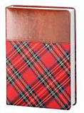 Ежедневник недатированный (бренд InFolio) коллекция "Scotland", формат A5, переплёт твердый с пороло
