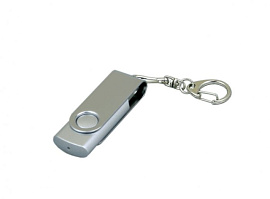 Флешка 4 Гб. Темно-синий, USB2.0 (Серебряный)