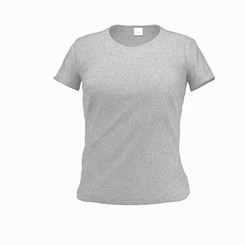 Футболка женская 37W Slim Woman (Серый-меланж)