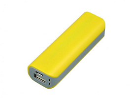 Универсальное зарядное устройство power bank прямоугольной формы (Жёлтый)