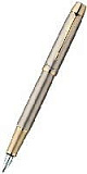Перьевая ручка Parker IM Metal, F223, цвет: Brushed Metal GT, перо : F