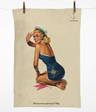 Кухонное ретро-полотенце в тубусе pin up