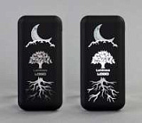 Беспроводное зарядное устройство "Sticky SOFTTOUCH", 10000 mAh с подсветкой логотипа и присосками, ц