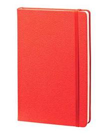 Записная книжка (бренд InFolio) коллекция "Lifestyle", формат A5, переплёт твердый с резинкой (Красный)