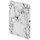Ежедневник Marble, недатированный, формат А5, цвет белый/чёрный