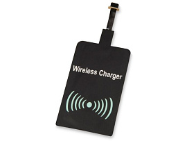 Приёмник Qi для беспроводной зарядки телефона, Micro USB, цвет чёрный (Чёрный)