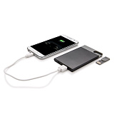 Зарядное устройство с USB-флешкой на 8 ГБ, 2500 mAh