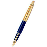 Ручка перьевая Waterman Edson, цвет:  Blue, перо: F (11001), перо: золото 18К
