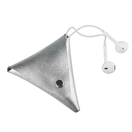 Чехол для наушников из натуральной кожи LOFT SILVER (Серебряный)