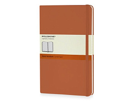 Записная книжка Classic, формат A5 (блок в линейку), цвет чёрный (Оранжевый)