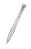 Шариковая ручка Parker Urban Premium K204, цвет: Pearl Metal Chiselled, стержень: Mblu