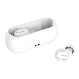Наушники беспроводные OLMIO "TWE-02", True Wireless, white ()