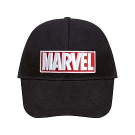 Бейсболка с вышивкой Marvel, черная (Чёрный)