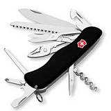 Нож перочинный VICTORINOX Hercules, 111 мм, 18 функций, с фиксатором лезвия, чёрный