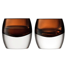 Набор бокалов Whisky Club, коричневый (коричневый)