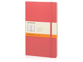 Записная книжка Classic, формат A5 (блок в линейку), цвет чёрный (Розовый)
