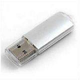 USB-Flash накопитель (флешка) "Silikon Valley", размер 50 х 17 мм, 2 Gb. Серебристый