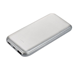 Внешний аккумулятор Carbon PB, 10000 mah (Серебряный)