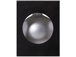 Стеклянный елочный шар «Frozi» (серебро металлик)
