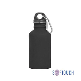 Бутылка спортивная "Финиш", с покрытием soft touch, 0,5 л (Чёрный)