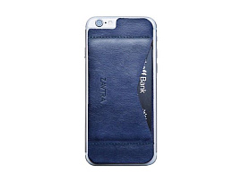 Кошелек-накладка на iPhone 6/6s, синий (синий)