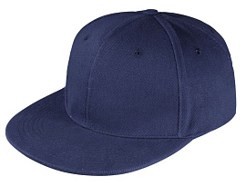 Бейсболка Unit Snapback с прямым козырьком (Тёмно-синий)