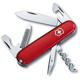 Нож перочинный VICTORINOX Sportsman, 84 мм, 12 функций, красный