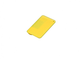 Флеш-накопитель в виде пластиковой карты. 8 Гб.Зелёный, USB2.0 (Жёлтый)