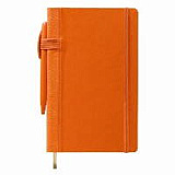 Записная книга Lediberg, коллекция IVORY, блок в линейку, модель Бридж, на резинке, размер 130х210 м