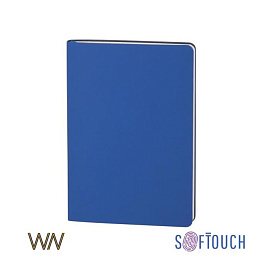 Ежедневник недатированный "Болонья" в линейку, с покрытием SOFT TOUCH, А5 (Синий)
